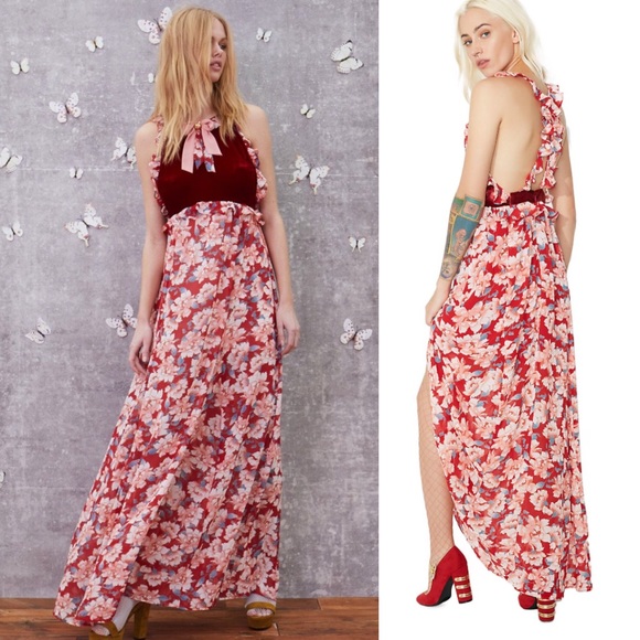 For Love and Lemons Blossom Floral Maxi Dress - Picture 6 of 8